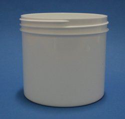 350ml White Polypropylene Regular Walled Simplicity Jar 89mm Screw Neck